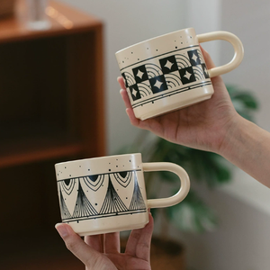 Creative Underglaze Colored Retro High Aesthetic <b>Large</b> Capacity Customizable Food <b>Safe</b> Dishwasher Microwave <b>Safe</b> Reusable - Product Image 3