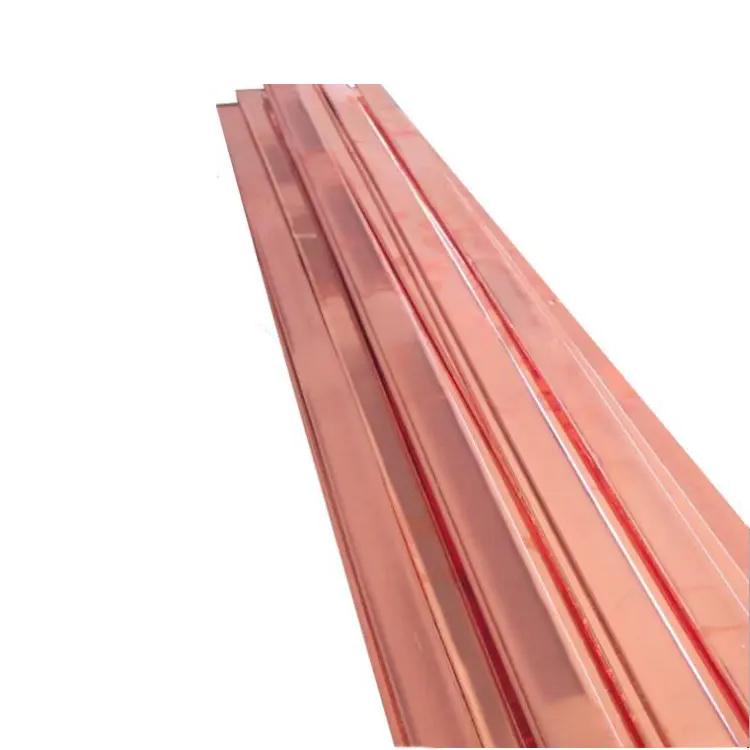copper flat long buss bar strips earthing tapes / strips