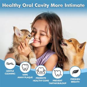 Lingettes dentaires hypoallergéniques naturelles pour soins bucco-dentaires pour chiens et chats - Product Image 6