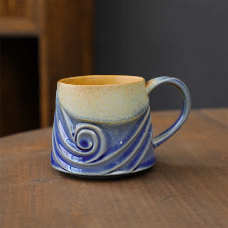 Tazza a spirale per forno, colore blu, 300 ml