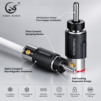 YIVO XSSH Hifi Non-Magnetic Gold Plated/Rhodium Plated Banana Plug, Konektor Audio Kabel Speaker HiFi untuk Loudspeaker