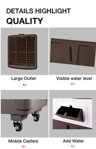 40Lhot Venta de fábrica de buena calidad de agua Industrial enfriador de aire evaporativo - Product Image 2
