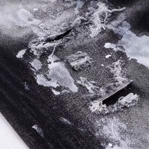 <span class=keywords><strong>Pantaloni</strong></span> <span class=keywords><strong>Cargo</strong></span> Larghi Personalizzabili da <span class=keywords><strong>Uomo</strong></span>, <span class=keywords><strong>Jeans</strong></span> in Denim Lavorato a Maglia con Decorazioni a Fori, Abbigliamento Streetwear per Tutte le Stagioni - Product Image 4