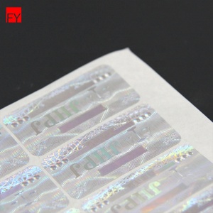 Holographic Phim Chuyển Rõ Ràng Bạc Dán Chai Vinyl Dòng Tùy Chỉnh Nhãn Giấy Eosolvant Hologram Sticker