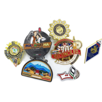 Broche magnétique en métal pour revers, badge en émail magnétique vierge à sublimation haute qualité