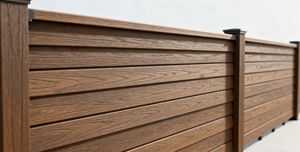 RUIHE Contemporary Modern Adjustable WPC Outdoor Wood <strong>Railing</strong> Frameless Safety Balustrades <strong>Handrails</strong> Stair <strong>Deck</strong> 1 Year Warranty - Product Image 4