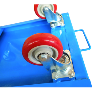 Chariot à plateforme en acier robuste et durable à quatre roues pour le déplacement de meubles et de gros équipements, capacité de charge de 500 kg, personnalisable OEM - Product Image 4