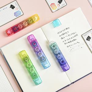 Pita Koreksi Dua Sisi Motif Permen Korea Gradasi dan Pita Dua Sisi untuk Perlengkapan Sekolah Anak-anak - Product Image 3