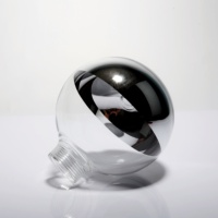 Abat-jour en Chine de taille personnalisée de globe à moitié revêtu de verre à haute teneur en borosilicate 3.3 fabriqué en usine pour l'éclairage intérieur