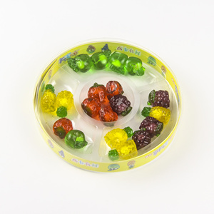 4D ผลไม้รวมกัมมี่ลูกอมสับปะรดขนมสตรอเบอร์รี่ส้มเยลลี่ - Product Image 1