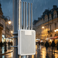 Point d'accès extérieur WiFi6 IP67 3000 Mbps, CPE sans fil 1 KM, 5 antennes, prise en charge Mesh, IPv6, station de base sans fil, 200+ utilisateurs, HW3000L