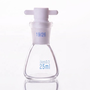 Tiandi стеклянная Тяжелая стена Erlenmeyer коническая фляга 300 мл с 24/40 соединением - Product Image 4