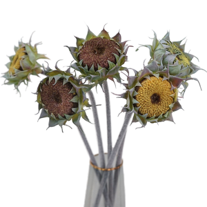 Tige unique de fleur artificielle de tournesol pour la décoration de la maison, des mariages, des tables, des vases et des fêtes du Nouvel An chinois - Product Image 1