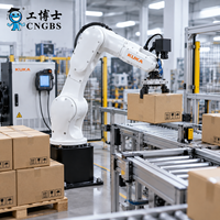 Bras robotique KUKA 10 R1100 2 à 6 axes avec manipulateur, solution personnalisée pour les applications d'asservissement et de palettisation de machines