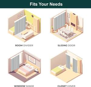 Persianas ajustables <span class=keywords><strong>para</strong></span> puerta corredera, persianas verticales <span class=keywords><strong>para</strong></span> puertas corredizas <span class=keywords><strong>de</strong></span> vidrio, <span class=keywords><strong>cortinas</strong></span> <span class=keywords><strong>de</strong></span> panel cortables <span class=keywords><strong>de</strong></span> pista extensible - Product Image 5