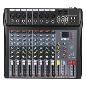 OEM Best 8 Canali professional Live Audio Mixer And Recorder Podcast For Stage