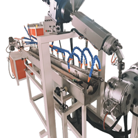 Ligne d'extrusion de tuyaux renforcés en fibres de PVC, conception à vis simple, capacités de granulation de filaments industriels, avec roulement