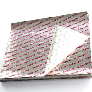 Papel de sándwich con diseño de logotipo personalizado, lámina de aluminio laminada para envoltura de hamburguesas, papel de aluminio de 14x16 pulgadas