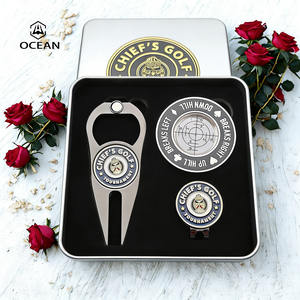 Coffret Cadeau Golf Homme – Design Original – Outil de Repositionnement de Balle Promotionnel – <span class=keywords><strong>Prix</strong></span> Usine – Marqueurs de Balle Nouveauté en Forme de Jeton de Poker avec Logo Imprimé - Product Image 6