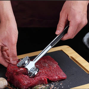 Martillo ablandador de carne de acero inoxidable de doble cara para cocina al por mayor, herramienta para carne de res, aves de corral - Product Image 4