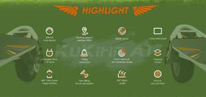 Kukirin A1 expédié depuis l'entrepôt de Pologne, pneus à vide de 10 pouces, pliable, batterie 48v 13ah, autonomie combinée de 45 km, charge maximale de 120 kg - Product Image 2