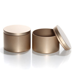 Bocaux à bougie à base de plantes 8Oz avec couvercle <span class=keywords><strong>en</strong></span> métal, bon marché - Product Image 1