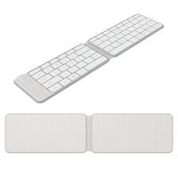 Nuevo teclado inalámbrico plegable con panel táctil, control táctil inteligente, mini teclado portátil para tableta, teléfono, iOS, Android, Windows