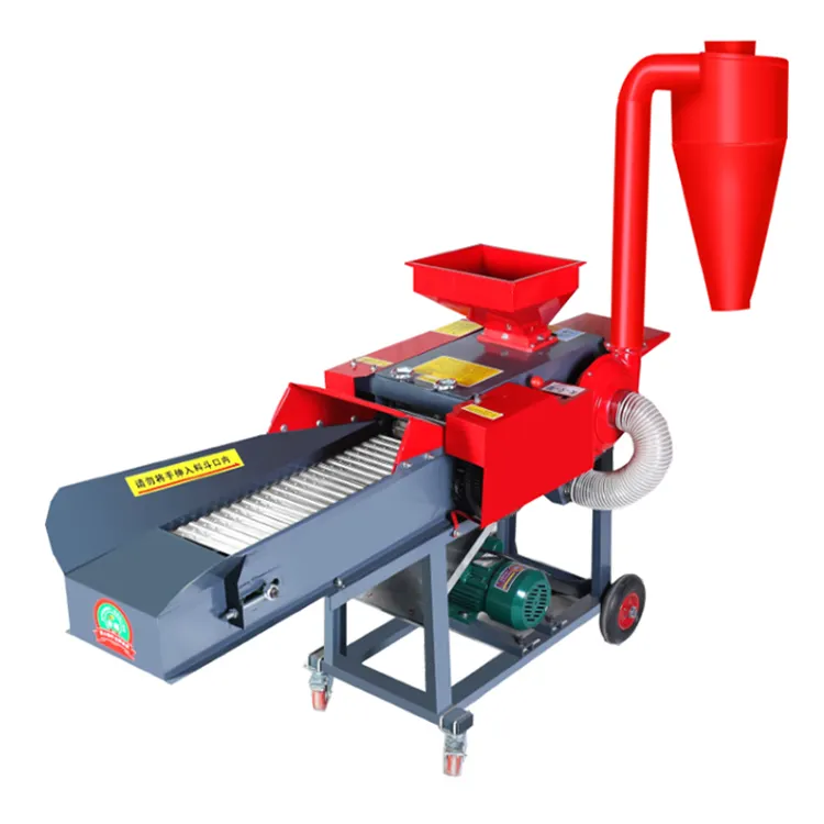 Multi-functional animal feed hammer mill crusher grinder for maize Dry and wet dual-purpose duck and goose feed machine