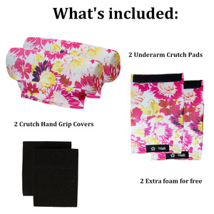 Custom Underarm Crutch <b>Pads</b> Soft Cotton Blend <b>Cushion</b> for Aluminum Wooden Crutches - Product Image 3