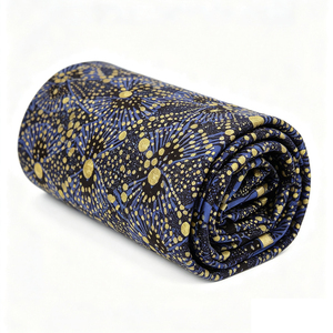 Tissu Wax <span class=keywords><strong>Africain</strong></span> Doré, <span class=keywords><strong>Pagne</strong></span> Batik Ankara, Tissu Wax Capulana, Tissu Kente 6 Yards pour Robes <span class=keywords><strong>de</strong></span> <span class=keywords><strong>Soirée</strong></span> - Product Image 1