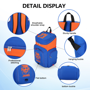 VIPOKO Mochila Logotipo Personalizado Respirável Durável Basketball <span class=keywords><strong>Bag</strong></span> Crianças Impermeável Casual Sports Mochilas Basketball Sports <span class=keywords><strong>Bag</strong></span> - Product Image 4