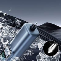 Nouvelle pompe gonflable portable pour voiture, gonfleur de pneus extérieur, multifonctionnel avec dispositif de brise-vitre et couteau intégré