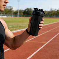 Bouteille shaker de sport 600 ml personnalisable avec logo – Cadeau d'entreprise, idéal pour la gym, les milkshakes et les protéines