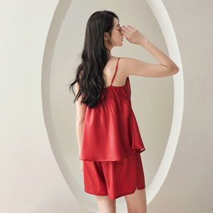 Nouveau design – Camisole décontractée en satin de soie glacée, rafraîchissante, respirante, à taille élastique, mignonne, élégante, tendance et personnalisée – Vente en gros - Product Image 3