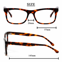 Monture de lunettes classique rectangulaire en acétate, monture intégrale unisexe, multicolores, vente en gros de montures optiques