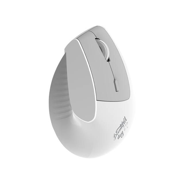 Ajazz I300 Mouse Vertical Ergonomic 57° Wireless Dual-mode BT/2.4G 1600DPI 400mAh Silent Mouse windows XP/win7/win8/win10/win11