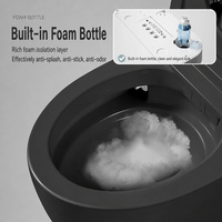 WC intelligent monobloc à chasse automatique avec bidet intégré et télécommande