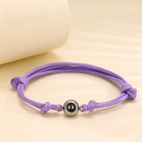 Bracelet de projection tressé coloré réglable, bracelet d'amitié assorti pour couple, bijoux unisexes pour hommes et femmes