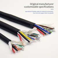 Kabel Komposit CAT5E Terlindung Fleksibel Terbaru 8 Inti Sinyal Twisted Pair +2 hingga 6 Jalur Daya Terintegrasi Kabel Daya & Data