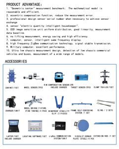 2025 Camión de fábrica Equipo de alineación de ruedas CCD grande Máquina Alineador de ruedas de camión - Product Image 5