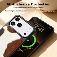 Coques de téléphone vierges personnalisables en velours avec logo magnétique, antichoc et impression UV au dos pour iPhone 18 17 16 15 Pro Max