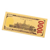Billete Conmemorativo Coleccionable de $1000, Impreso con Lámina Dorada y Protección UV, Personalizado y Duradero