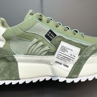 Chaussures de marche décontractées pour hommes en cuir suédé patchwork rétro sportif de nouvelle conception, respirantes, à lacets, avec soutien de la voûte plantaire