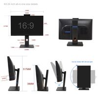 Gran OFERTA DE ORDENADOR todo en uno de 23,8 pulgadas I3 i5 i7 PC Pantalla de escritorio VGA USB LAN para negocios/juegos/ordenador educativo OEM ODM