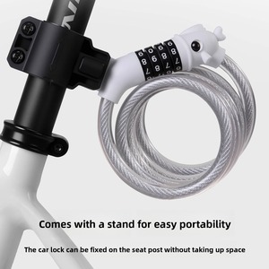 <span class=keywords><strong>Antivol</strong></span> à câble portable TOSUOD avec mot de passe, haute sécurité, <span class=keywords><strong>pour</strong></span> vélo de montagne et de route - Product Image 2