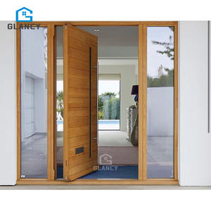 Распродажа, поворотные двери, главные ворота, вход, алюминиевая, деревянная, наружная, передняя, Современная Поворотная дверь для дома - Product Image 4