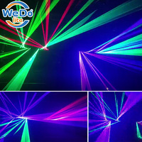 Barre lumineuse laser à 6 têtes LED pour scène, lumières laser colorées pour discothèque et soirées.