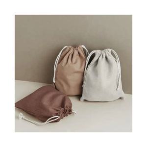 Offre Spéciale Eco Réutilisable Coton Biologique Toile Lin Bijoux Mousseline Cordon Sac À Poussière Pochette Avec Logo Personnalisé Imprimé - Product Image 1