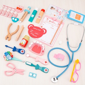 Set Giocattolo Medico in Legno, Kit Medico per Gioco di Ruolo, Accessori per Ospedale e Medicina, Giocattolo di Simulazione per Famiglia e Bambini - Product Image 2