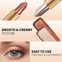 Crayon fard à paupières monocolore |   Crème Mélangeable à Appliquer d'une Seule Traite |   Finition nacrée scintillante |   Maquillage des yeux pour débutants |   Tous types de peau |